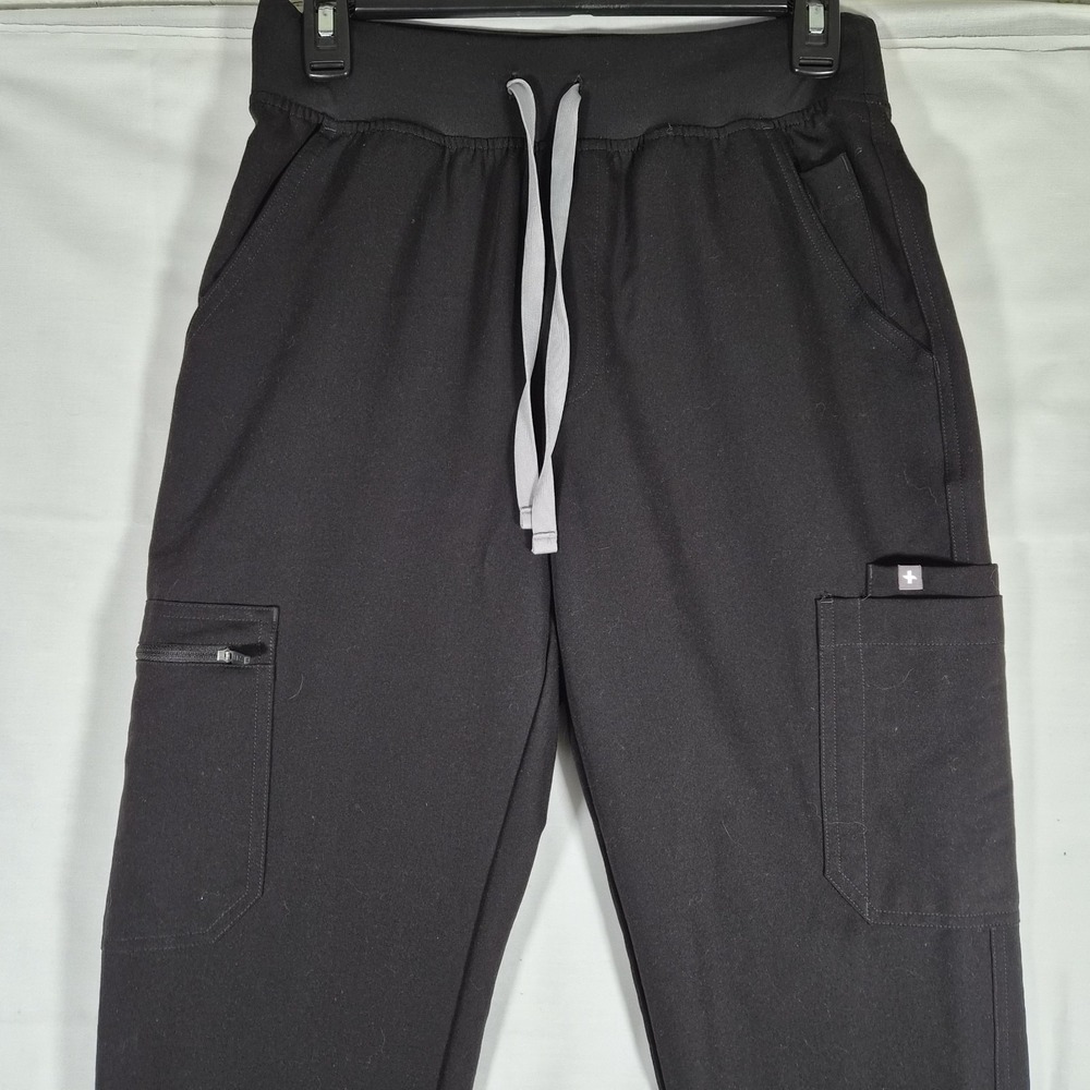 FIGS Technical Collection Yola Skinny Scrub Pants Black Women's Small Tall... - Picture 2 of 14